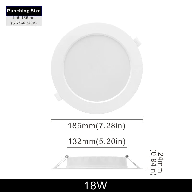 plafonnier led blanc moderne 6w 9w 12w 18w 24w 220v clips instructions