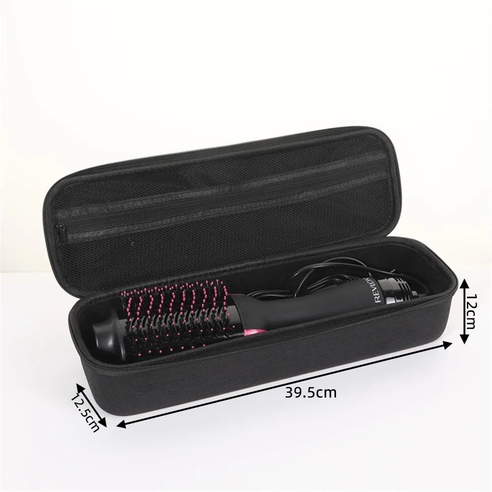 brosse cheveux électrique noir rose toile moderne réutilisable sac rangement polyester poignée