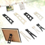 supports photo cadre minimaliste noir blanc crème encastrement dos multiple tailles