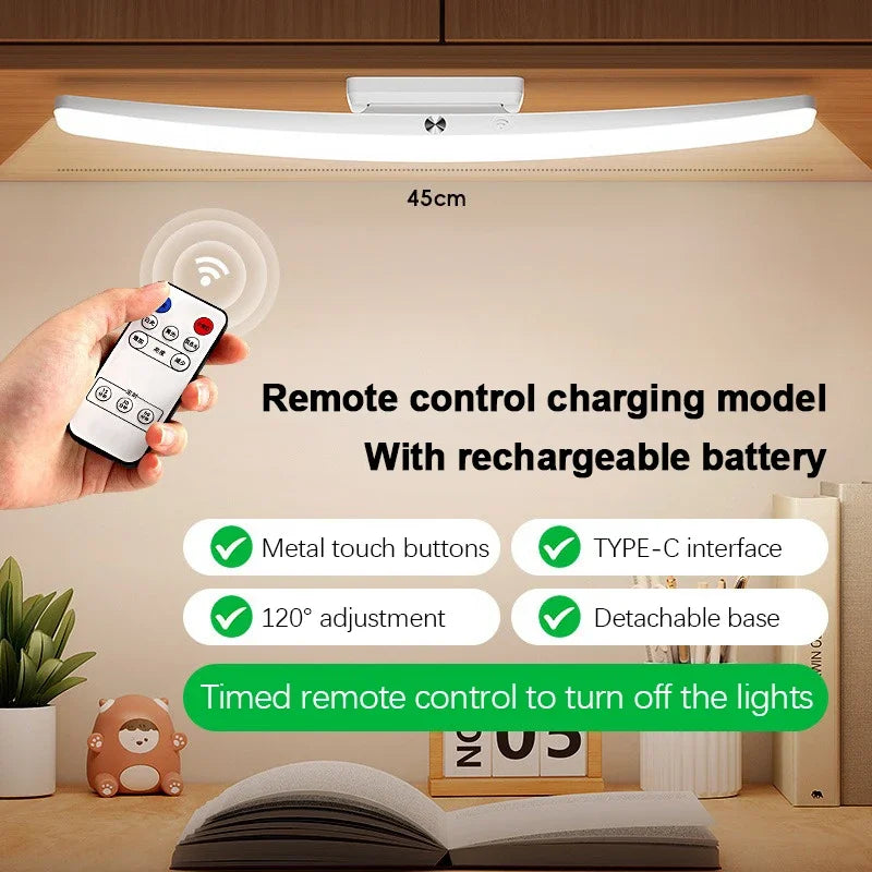 lampe led rechargeable blanc moderne ajustement 120° détachable remote control