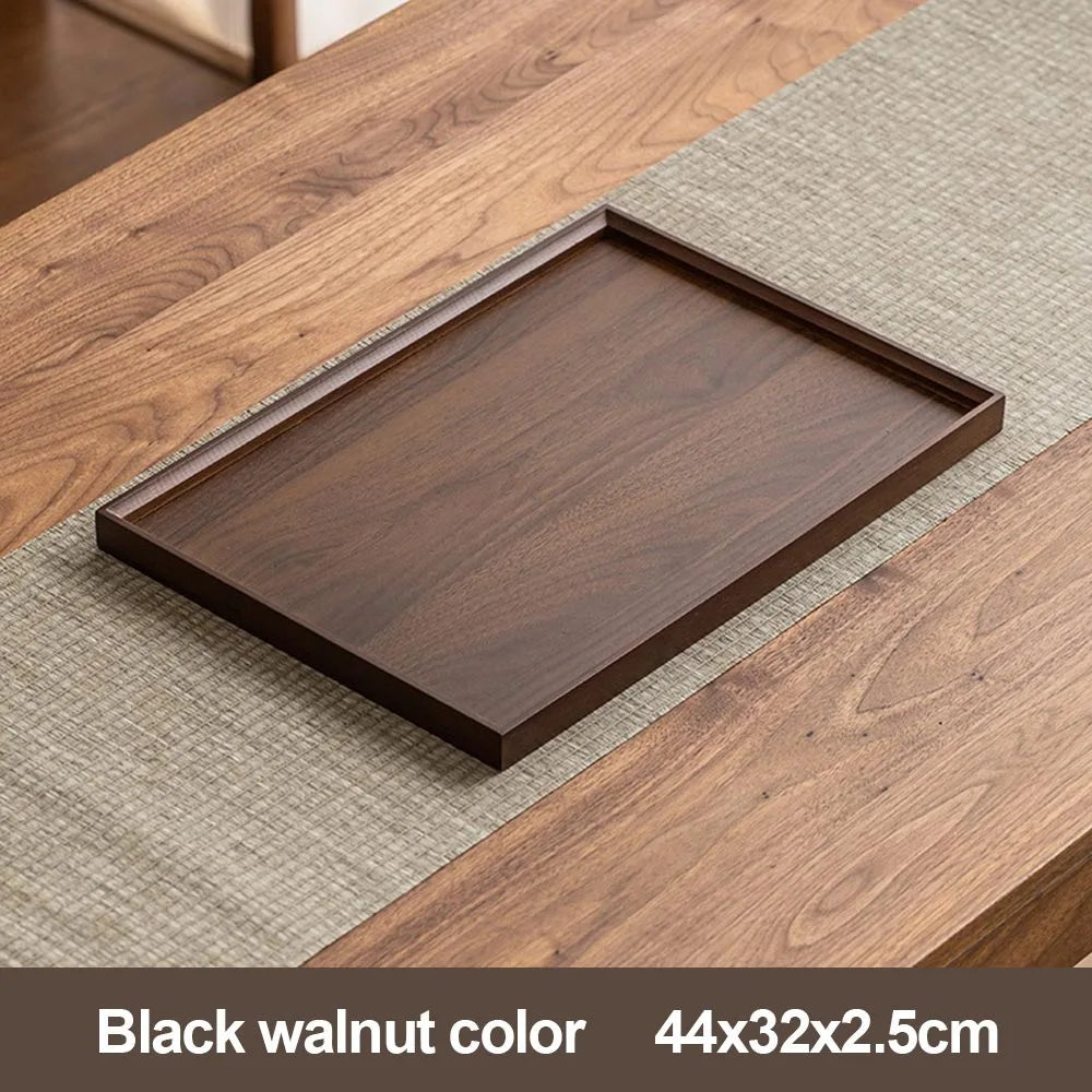plateau bambou noir noyer grain bois moderne dimensions variées cuisine
