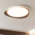 plafonnier led bois moderne blanc texture naturelle éclairage chambre salon autonomie tactile
