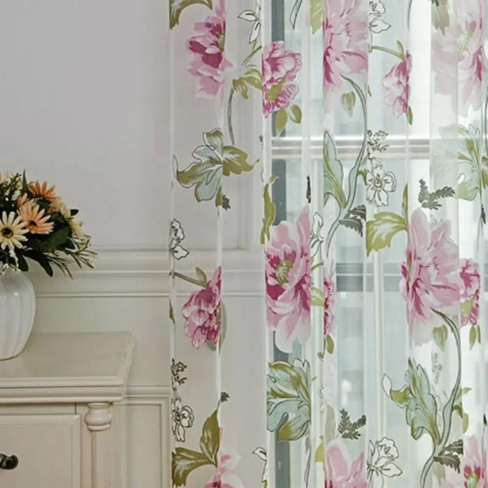 rideau voile floral violet rose jaune transparent decoratif salon chambre erotique echangiste erotique echangisme