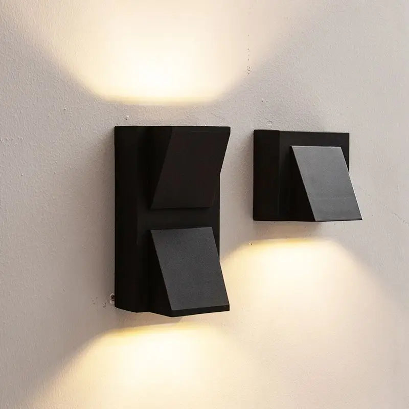 applique murale moderne led noir résistante intérieur extérieur 85265V ip65