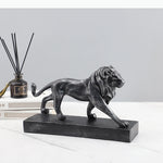 statue lion noir moderne minimaliste aspect vieilli décoration erotique ambiance