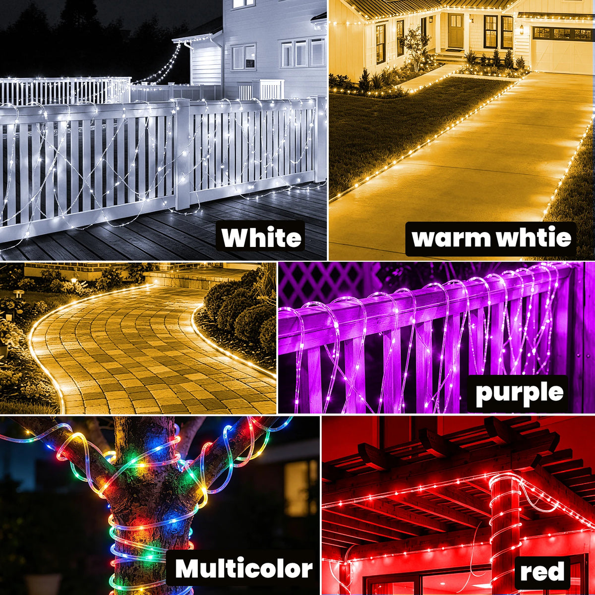 ruban led flexible multicolore usb décoration fête guirlande lumineuse intérieur extérieur moderne brillant