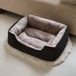 Lit animal velours doux marron gris noir rose confortable moderne