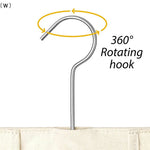 sac rangement pinces linge crochet suspendu tissu imprimé utilitaire fenêtre transparente minimaliste