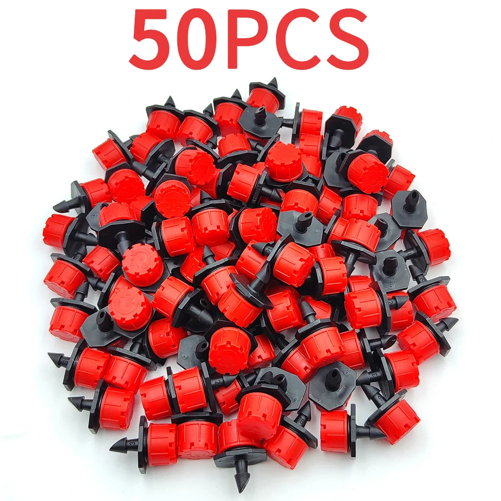 connecteurs arrosage gouttelettes noir adhésifs plastique robustes jardin pot fleurs 47mm