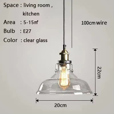 suspension lumineuse industrielle vintage transparente ampoule filament dorée câble suspendu chambre salon