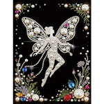 tableau décoratif motifs floraux strass or élégant art décoratif diy adulte modernes incluséesOpaqueFlyGirlElves