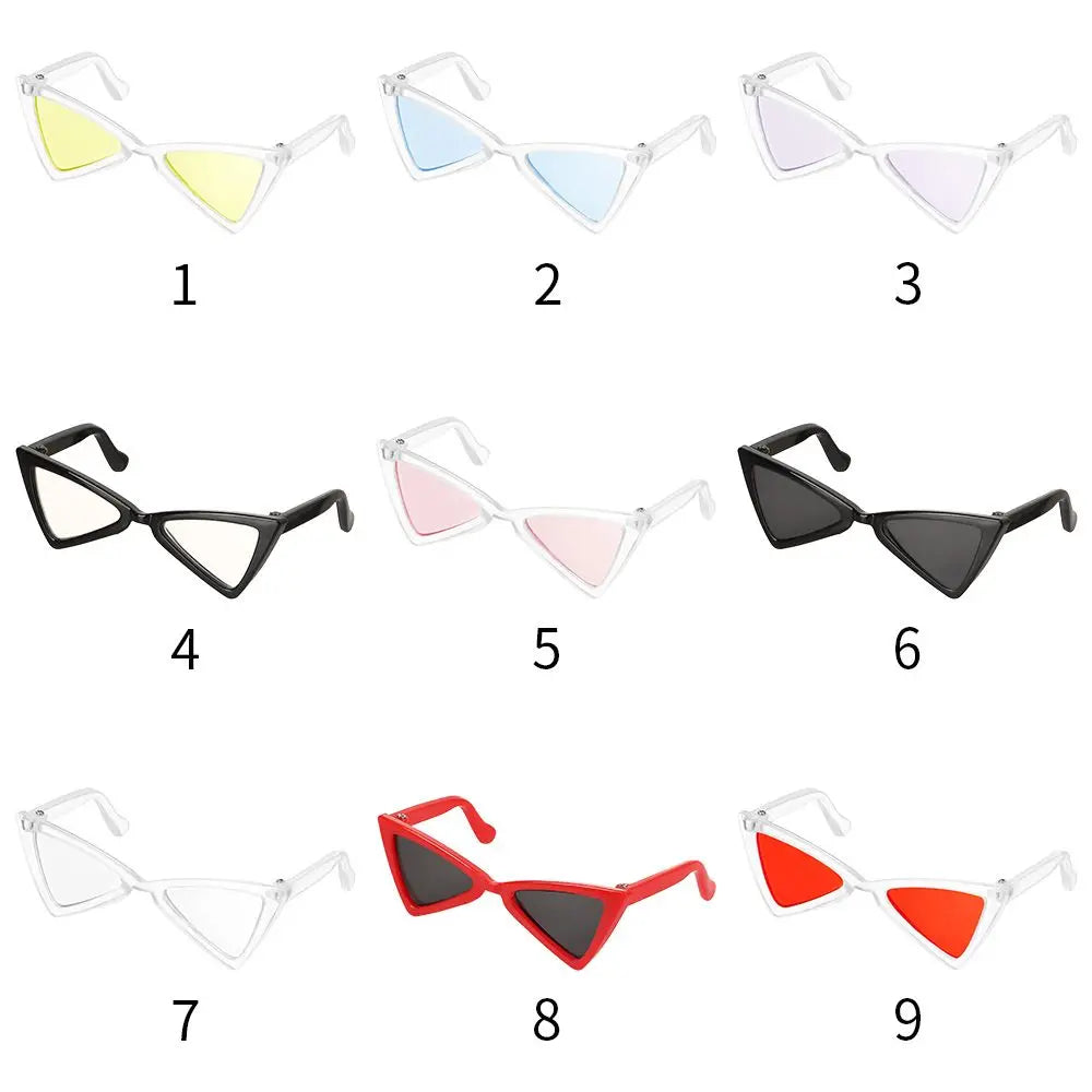 lunettes soleil transparentes clips nasaux verres colorés moderne rouge noir blanc bleu clair rose