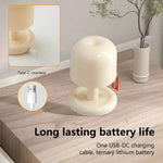 lampe table moderne rechargeable blanc orange veilleuse batterie usb matériau abs toucher rohs