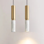 lampe suspendue marbre or veines moderne 100cm hauteur 5w led gu10