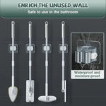 porte brosse dents mural adhésif gris métallisé moderne support rack stockage respectueux environnement single