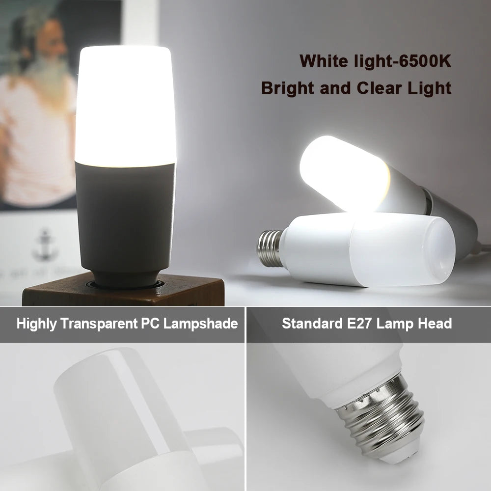 ampoules led e27 blanc chaud lumiere moderne minimaliste 6500k 3000k 38w 28w 18w 9w