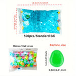 luminescentes bleu vert rose jaune modernes décoratives 500pcs 100pcs translucentes ovales