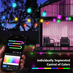 guirlande lumineuse led multicolore 10m 50 ampoules 5v ip44 moderne télécommande usb