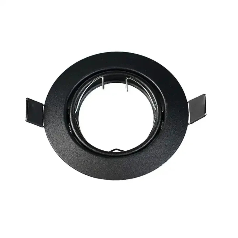 projecteur led spot noir blanc moderne clips métalliques facile entrée lumière ronde adjustableintérieur