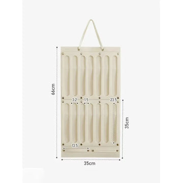 porte accessoires cheveux blanc texture mat clips rubans élastiques pompons moderne pratique