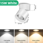 spot led pliable blanc moderne salon chambre salle bain maison intérieur