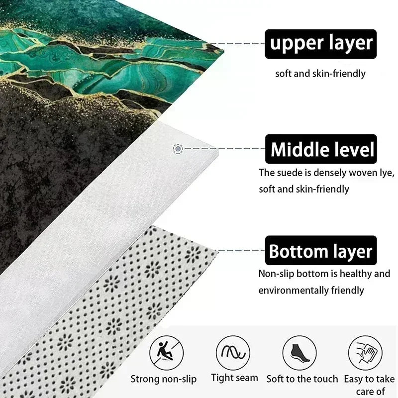 tapis sol antidérapant moderne marron lettres empreintes pattes noir texte love