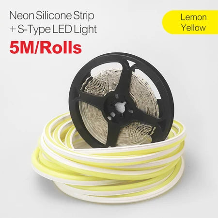 ruban led flexible silicone étanche 12v blanc chaud décoration intérieur salon extérieur