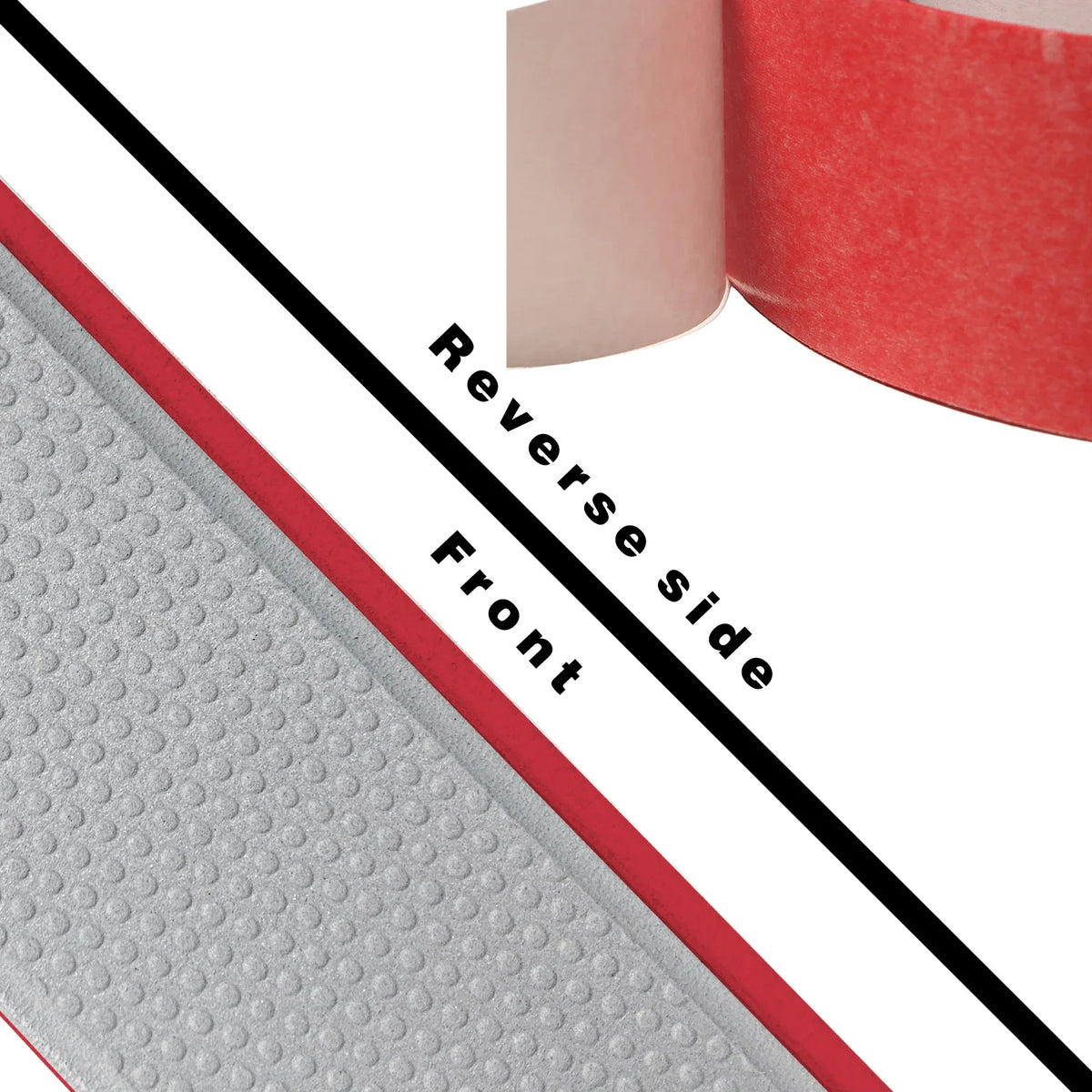 tapis sol rouge gris bateau adhésif grains riz moderne kayak yacht 2400x55mm