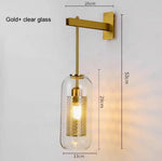 lampe murale moderne or transparent texture nid d'abeille éclairage chambre cuisine salle manger entree