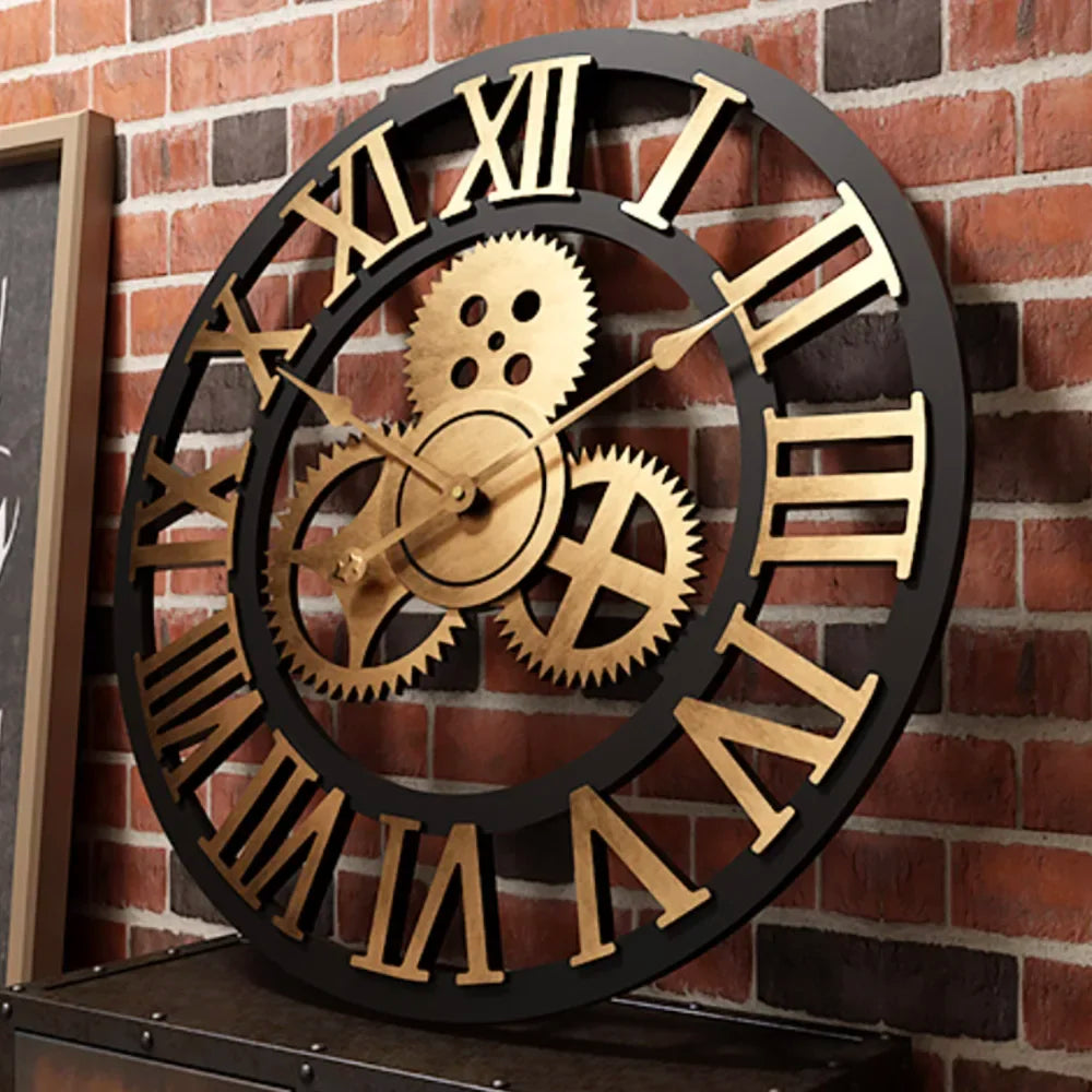 Vue de côté montrant l'épaisseur et le design de l'horloge