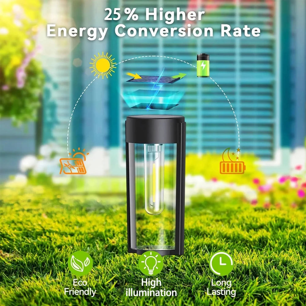 lampe solaire murale moderne noire transparente ip65 led interrupteur panneau solaire