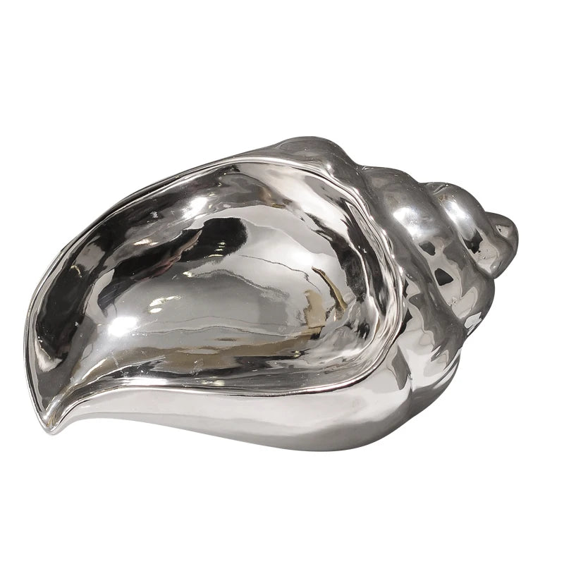 support savon coquillage iridescent or argent rose pâle moderne décoratif casa française respectueux environnement