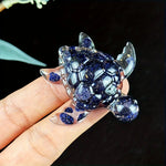 bijou tortue décoration colorées brillantes décoratif opaque multicolore verte bleue