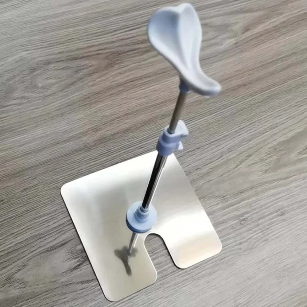 support poupée réglable blanc texture mat moderne accessoire poupée 1/6 1/4 1/3 organisateur métal