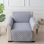 housses canapé polyestère lavables motifs géométriques gris marron moderne poche adhésive