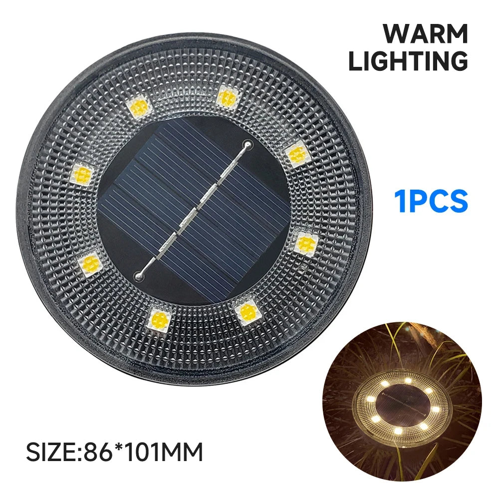 lampe solaire extérieure ip68 led noire dorée moderne jardin piscine