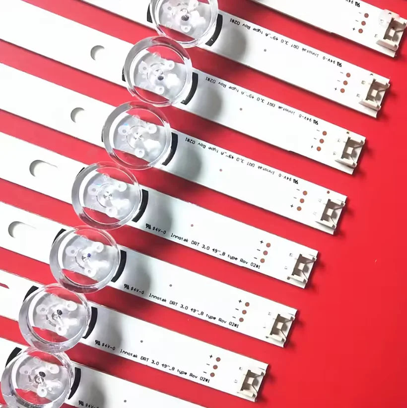 bande led rétro éclairage blanc connecteurs électriques modernes 975mm 6v