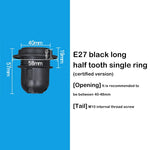 ampoules led e14 e27 blanc noir anneau fixation moderne sans visibilité fixe