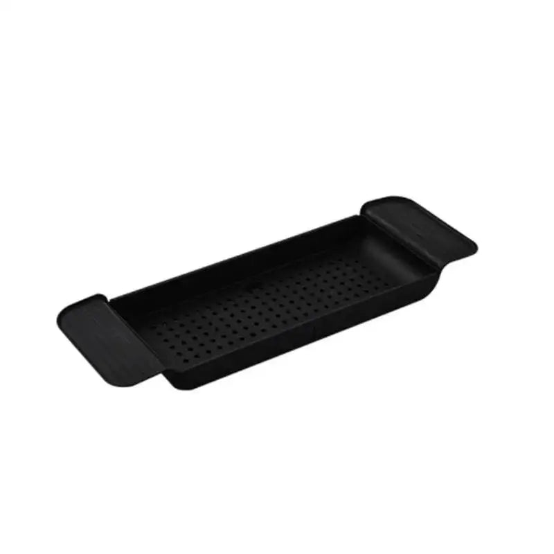 accessoires bain rangement plateau ajustable blanc noir moderne minimaliste perforé geometrique produits beauté