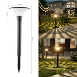 lampe solaire éclairage extérieur moderne étanche ip55 led noire piquet contemporaine jardin decorationextérieur