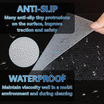 tapis antidérapants escaliers gris clair texture micro adhésif prédécoupés rouleau sans couture