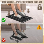 tapis d'exercice antidérapant insonorisant protection sol robuste machine elliptique gym noir pliable utilisation quotidienne