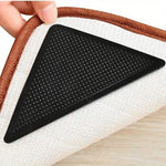 patins antidérapants triangulaires caoutchouc noirs texturés adhésifs tapis protection angles utilitaires déco