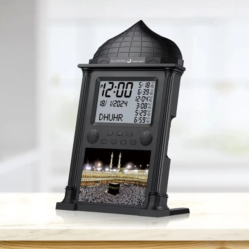 horloge murale numérique azan prières temps hijri calendaire multi langues son alarme İslamique