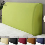 housse tête lit tissu uni élastique anti poussière moderne vert clair beige noir bleu