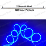 Ruban led flexible multicolore ondulé 1200mm clips fixation modernes