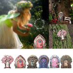 portes décoratives jardins fleurs coeurs feuilles motifs géométriques rose bleu marron vert violet blanc