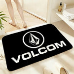 tapis sol moderne volcom logo noir microfibre absorbant antidérapant chambre salon