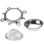 lentille projecteur argenté transparente moderne 44mm 50mm 60deg 120deg led(collimateur)