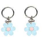 porte clés pince chapeau fleurs simples moderne minimaliste beige blanc jaune rose adhésif voyage